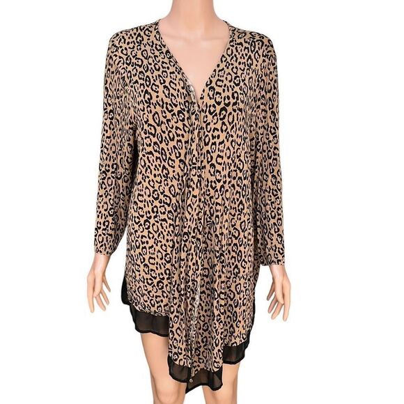 Lane Bryant animal print open front cardigan size 18/20 - Picture 1 of 6